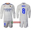 Oficiální Fotbalový Dres s Dlouhý Rukáv Real Madrid Kroos 8 Domácí 2021-22 pro Děti